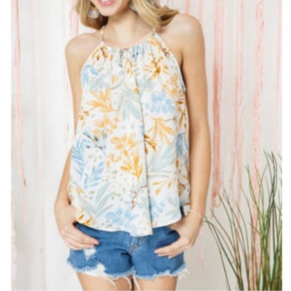 85165  Floral Tank Top - Picture 3 of 3